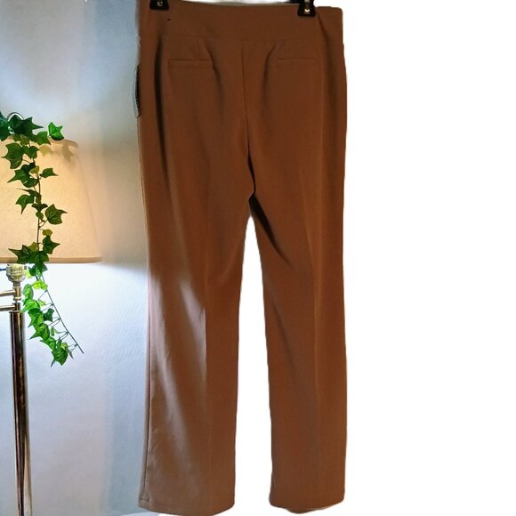 NWT: Soho Apparel Ltd. Sze XL Tan Flare Leg Pants - Picture 2 of 3